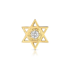 Jewish Pride Star Of David Diamond Charm