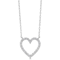 1/4 Ctw Colorless Flawless Diamond Heart Pendant