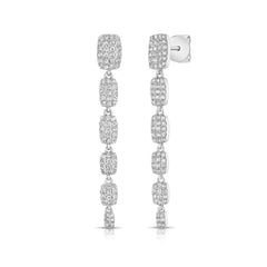 Small Graduating Rectangle Drop Earrings