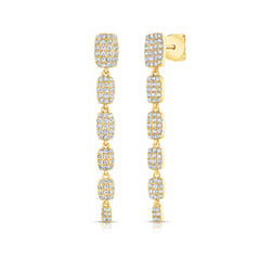 Small Graduating Rectangle Drop Earrings