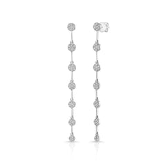 Stationed Disc Drop Earrings