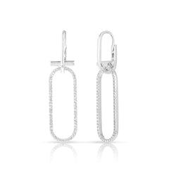 Convertible Paperclip Drop Hoops