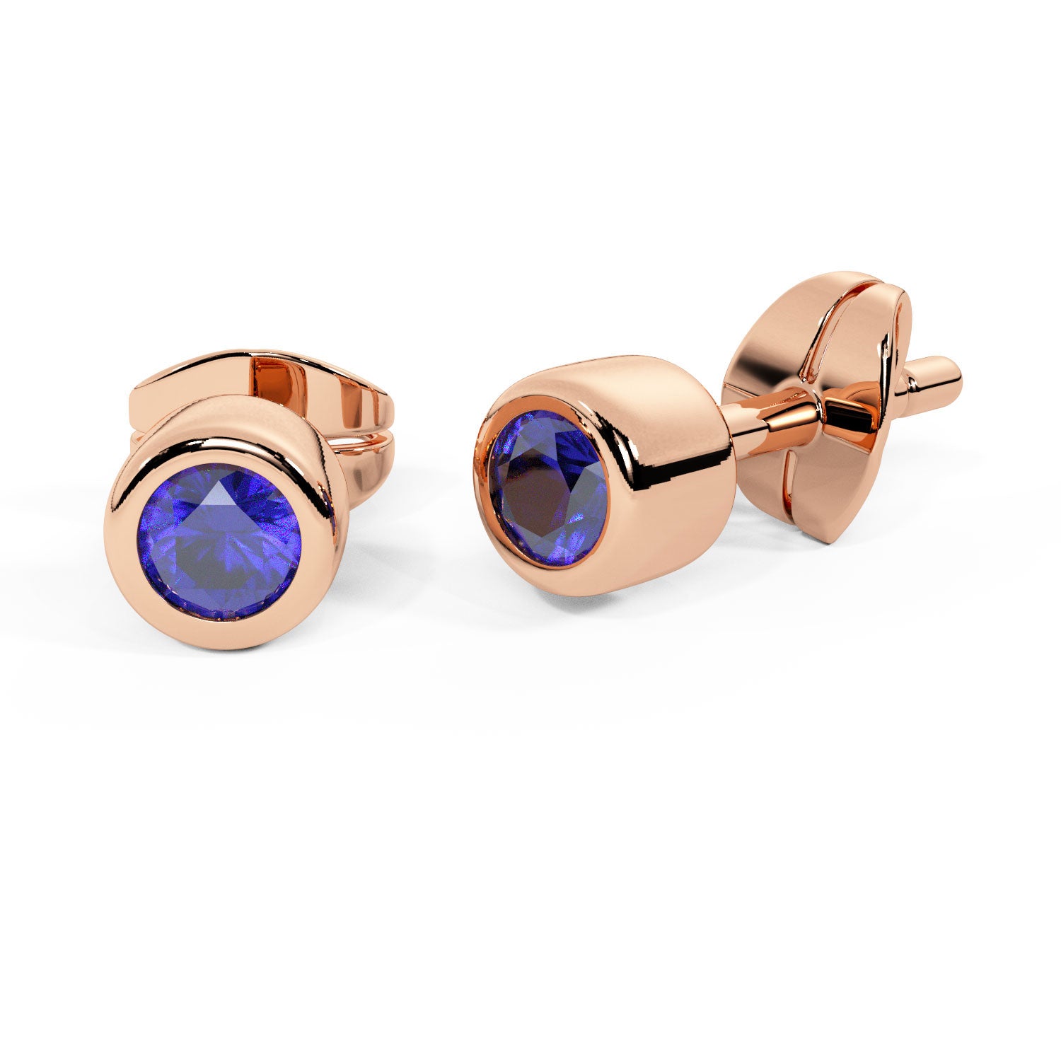 single-sapphire-color-bezel-stud-earring-ecst109sp
