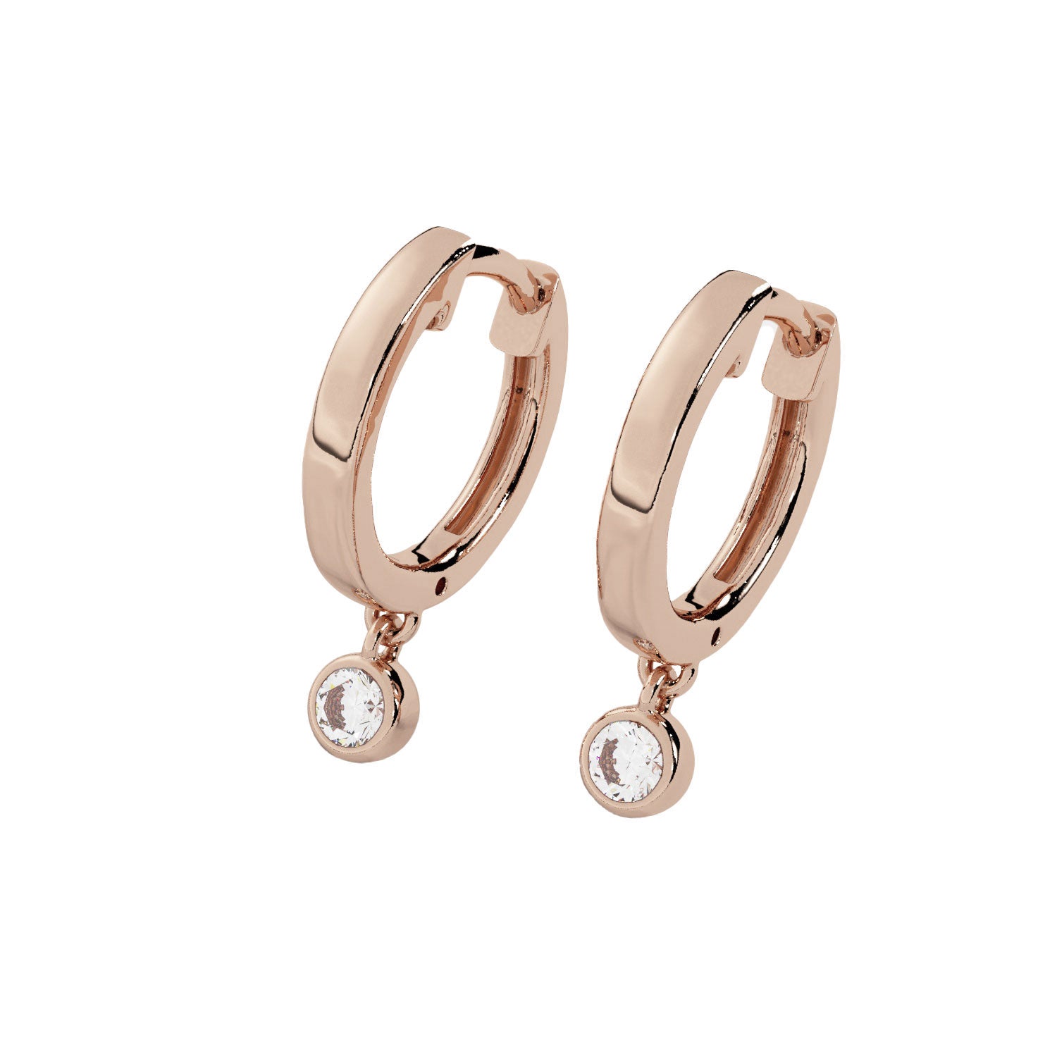 plain-huggie-with-diamond-bezel-dangle-earrings-ehg112dbz