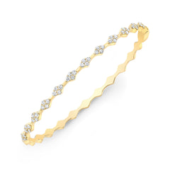 Diamond Shape Station Bangle