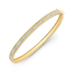 Milgrain Channel Set Bangle