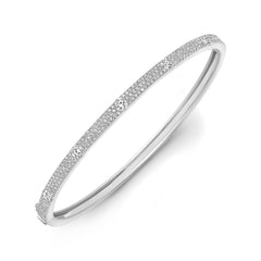 Embedded Diamonds Pave Bangle