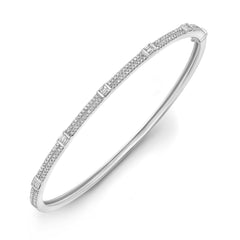 Stationed Baguette Bangle