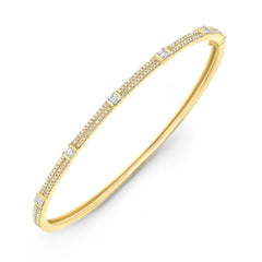 Stationed Baguette Bangle