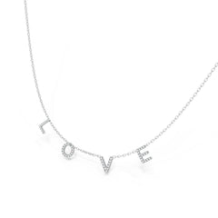 Love Diamond Accent Necklace 18"