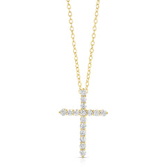1/4 Ctw Diamond Cross Pendant