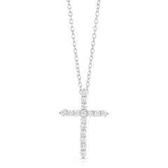 1/2 Ctw Diamond Cross Pendant