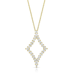 1 Ctw Diamond Shape Diamond Pendant
