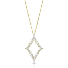 1/4 Ctw Diamond Shape Diamond Pendant