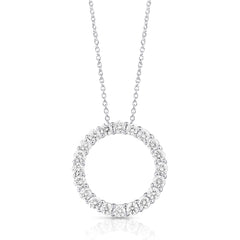 1 Ctw Diamond Circle Pendant