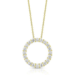 1 Ctw Diamond Circle Pendant