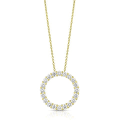 1/2 Ctw Diamond Circle Pendant