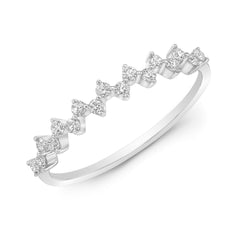 Off Set Diamond Stackable Band