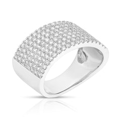 Pave Diamond Slant Band