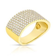 Pave Diamond Slant Band
