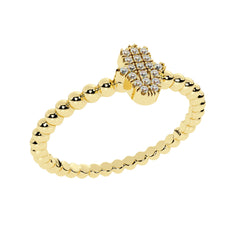 Round Shank With Hamsa Ring