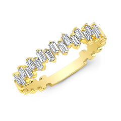 Staggered Baguette Stackable Band