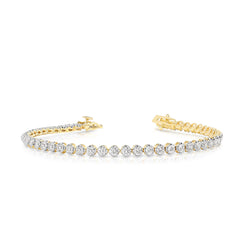 3 Ctw Buttercup Diamond Tennis Bracelet