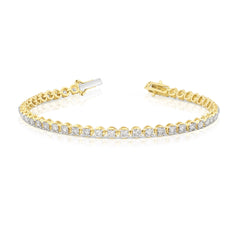 4 Ctw Buttercup Diamond Tennis Bracelet
