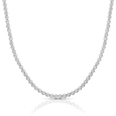 3 Ctw Buttercup Diamond Tennis Necklace