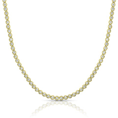 3 Ctw Buttercup Diamond Tennis Necklace