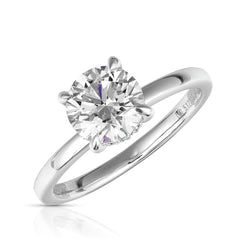 1 Ct Round Center Lab Grown Diamond Solitaire Engagement Ring